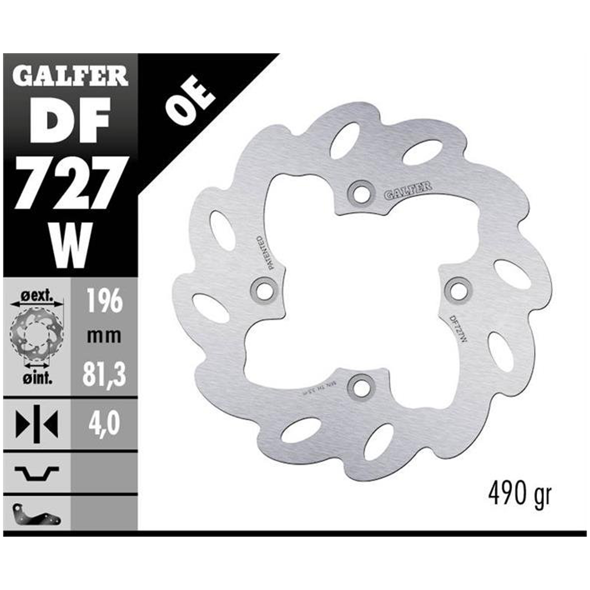 GALFER DS650 DISCO TRAS