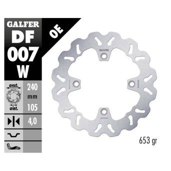 GALFER XL600/XL700 TRANSALP DISCO WAVE