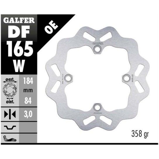 GALFER KX85 DISCO TRAVAO TRAS