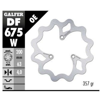 GALFER DERBI SENDA RIEJU TANGO DISCO TRAS