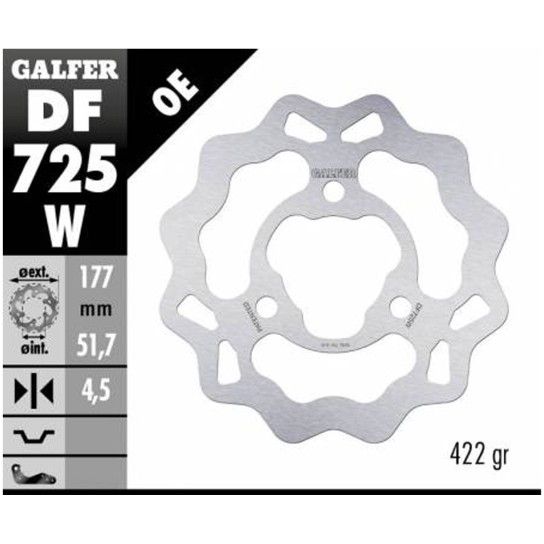 GALFER TRAILBLAZER/TRAILBOSS DISCO TRAS