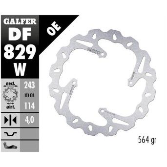 GALFER TM SMX 660 F 2004 DISCO TRAS