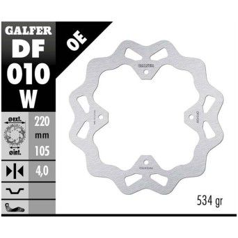 GALFER NX4/FMX650/SLR650 DISCO TRAS WAVE