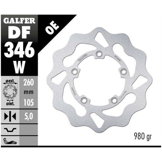 GALFER GSX 1400 2001- DISCO TRASEIRO