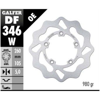 GALFER GSX 1400 2001- DISCO TRASEIRO