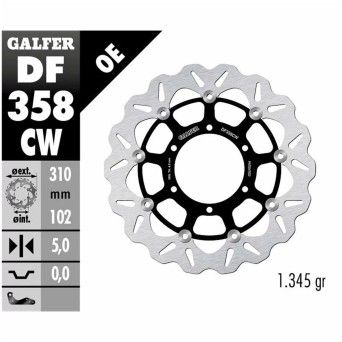 GALFER GSXR1000 2009 DISCO FRENTE