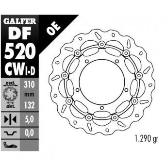GALFER GSXR1000 DISCO TRAVAO FRENTE ESQUERDO