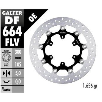 GALFER BMW F700 F800 GSA DISCO FRENTE 300x5