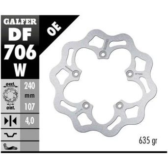 GALFER DUCATI 749/03 DISCO TRASEIRO
