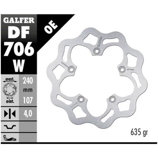 GALFER DUCATI 749/03 DISCO TRASEIRO