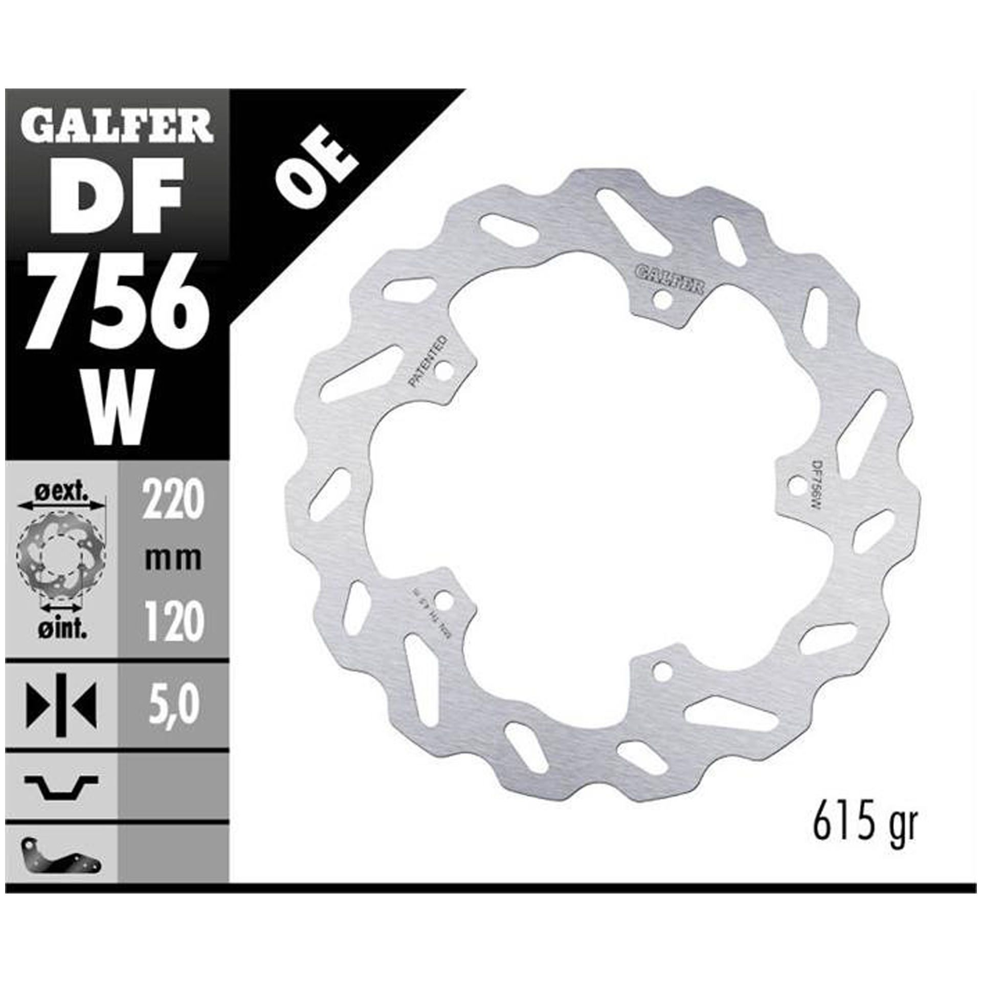 GALFER S1000RR DISCO TRAS WAVE GALFER S1000RR DISCO TRAS WAVE