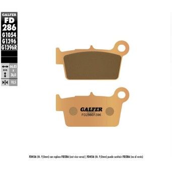 GALFER 286-1396 PASTILHAS RACING