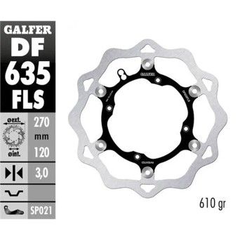 GALFER HUSQVARNA DISCO FRENTE 270mmx3