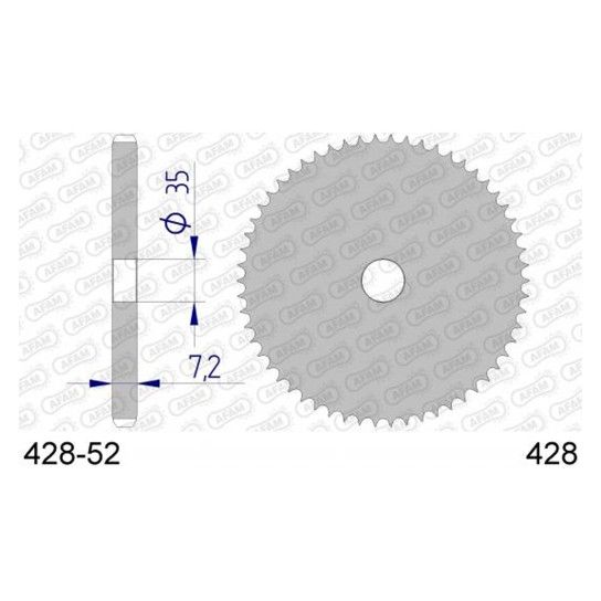 AFAM CREMALHEIRA ALUMINIO CHEIA 428-52