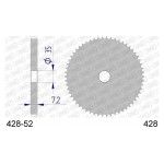 AFAM CREMALHEIRA ALUMINIO CHEIA 428-52 AFAM CREMALHEIRA ALUMINIO CHEIA 428-52