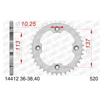 AFAM CREMALHEIRA AO 520 LTZ400 LTR450