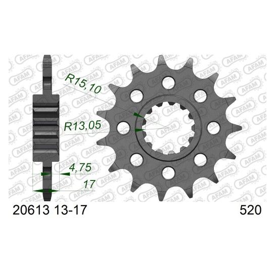 AFAM PINHAO 520 CB600F CBR650 XL750 XL1000 CBR900R 1000RR