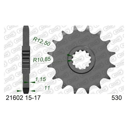 AFAM PINHAO 530 FZ6 FZR600 FZR1000 YZF-R6 1999-05