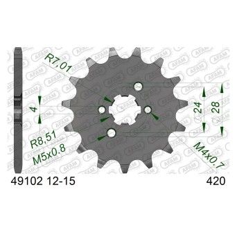 AFAM PINHAO 420 RS50 RX50 KLX 110 GPR 50 SENDA 50