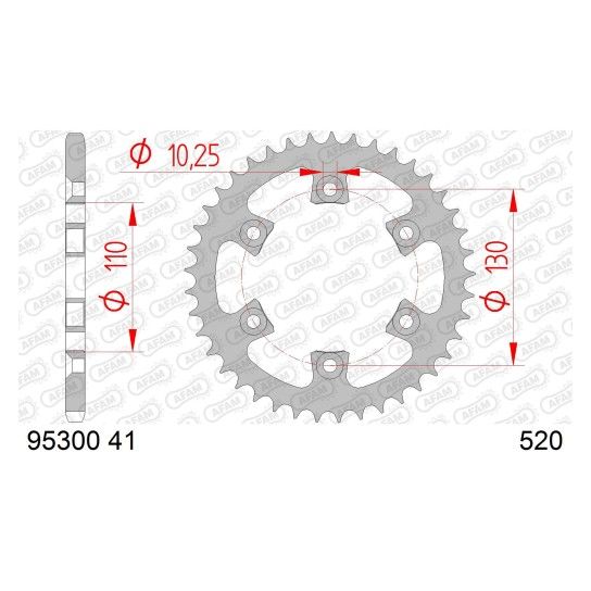 AFAM CREMALHEIRA AO 520 GAS GAS HP240 300 400 450 WILD QUAD