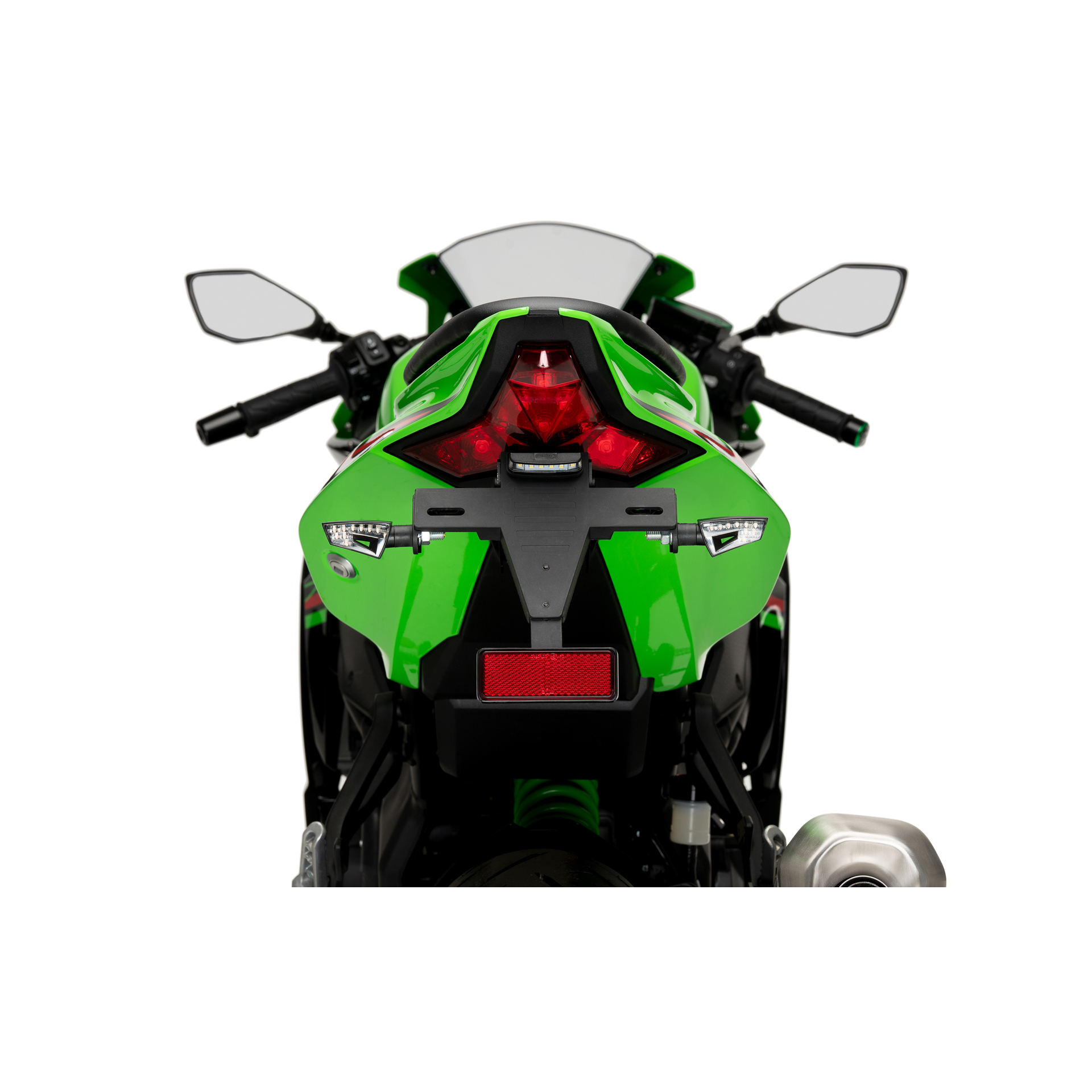 PUIG ZX-4RR NINJA 2024 SUPORTE MATRICULA PRETO PUIG ZX-4RR NINJA 2024 SUPORTE MATRICULA PRETO