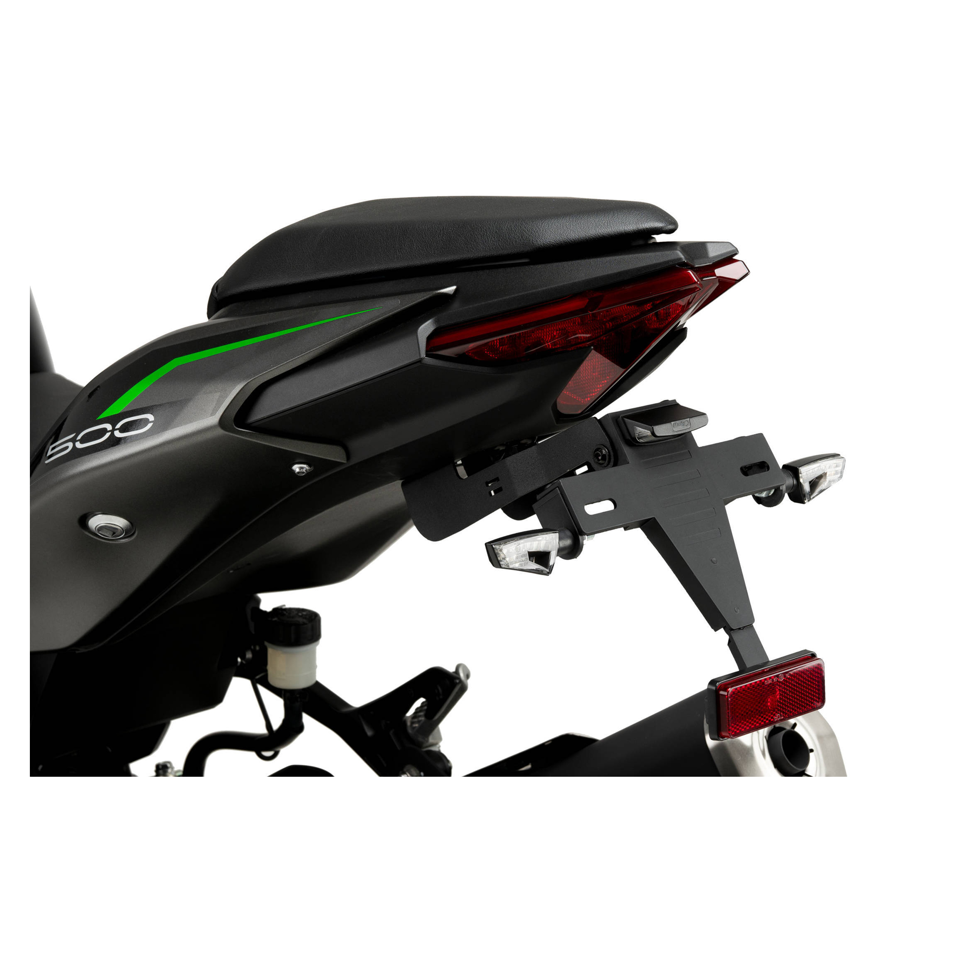PUIG NINJA/Z500 2024 SUPORTE MATRICULA PRETO PUIG NINJA/Z500 2024 SUPORTE MATRICULA PRETO