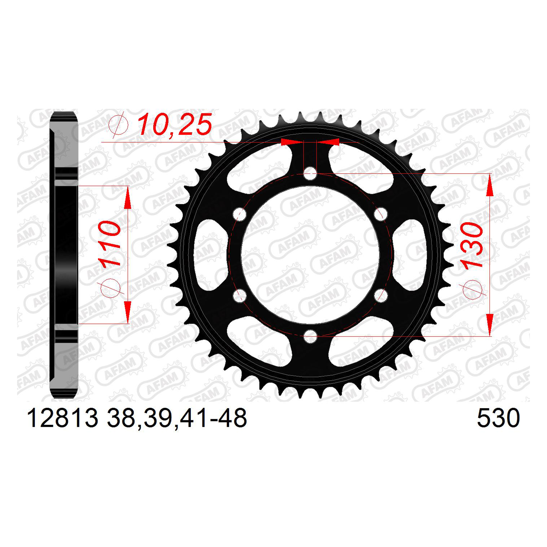 AFAM CREMALHEIRA AÇO 530 GSX-R1000 FZ600 FZ1000 YZF-R1 R6 M AFAM CREMALHEIRA AÇO 530 GSX-R1000 FZ600 FZ1000 YZF-R1 R6 M