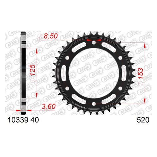 AFAM CREMALHEIRA AO 520 CRF 300 L LA RALLY 2021-24