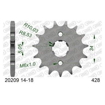 AFAM PINHAO 428 DERBI SENDA 125 CB 125F CBR125 VOGE 125 R