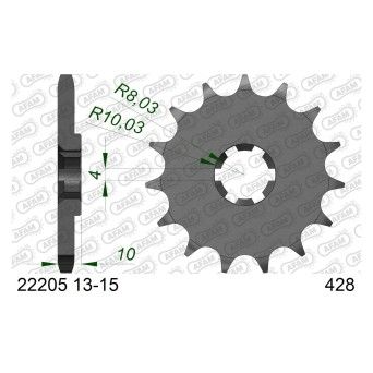 AFAM PINHAO 428 GN125 GZ125 TU125 VL125 HYOSUNG GV125 AQUILA