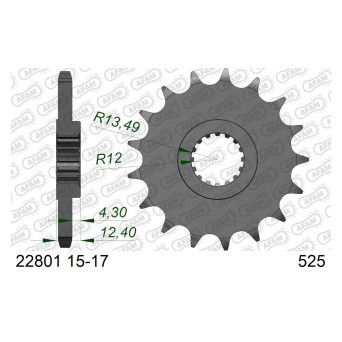 AFAM PINHAO 525 GSX-R1000 2017-24