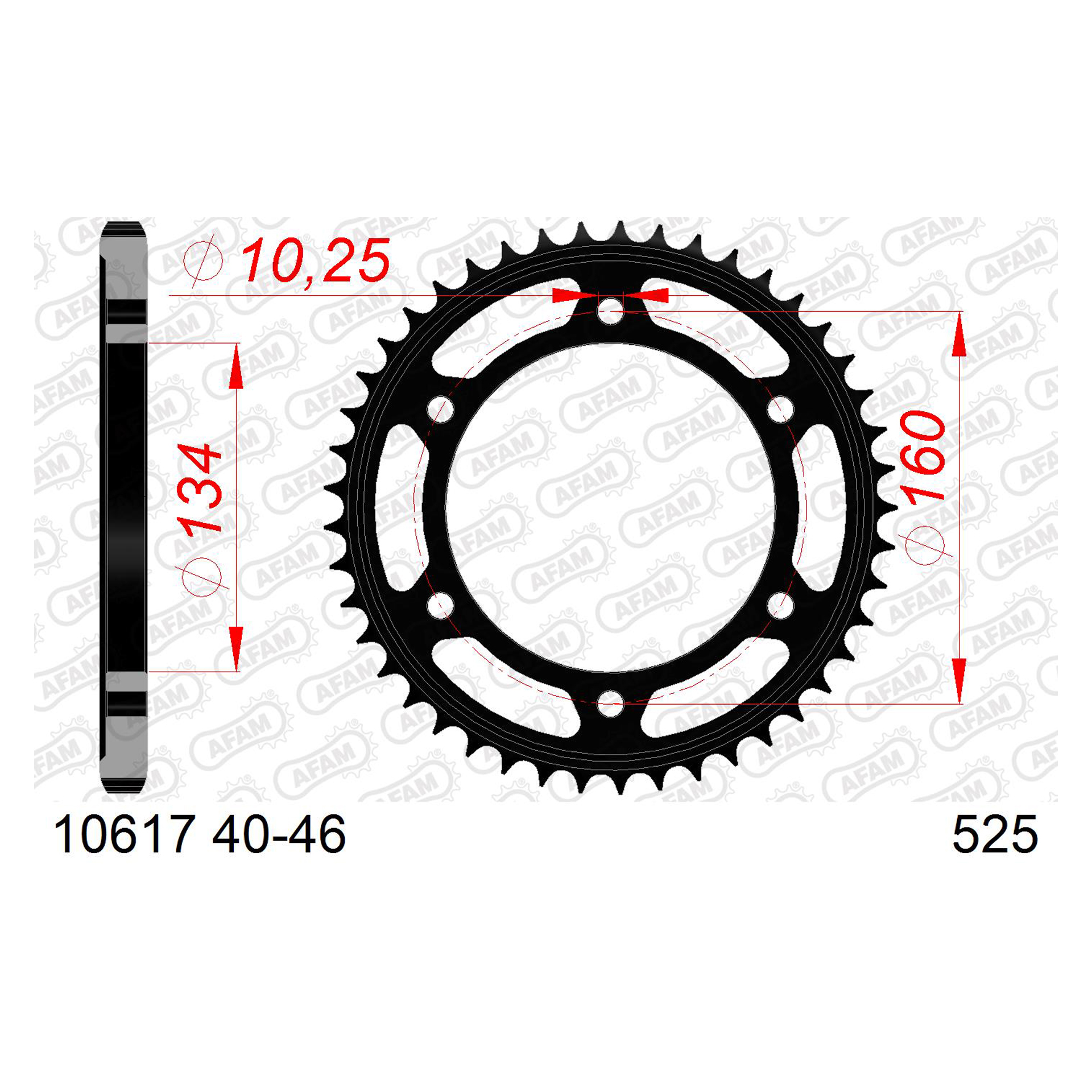 AFAM CREMALHEIRA A�O 525 CBR1000RR 2004-24 CBR600F RR 01-24