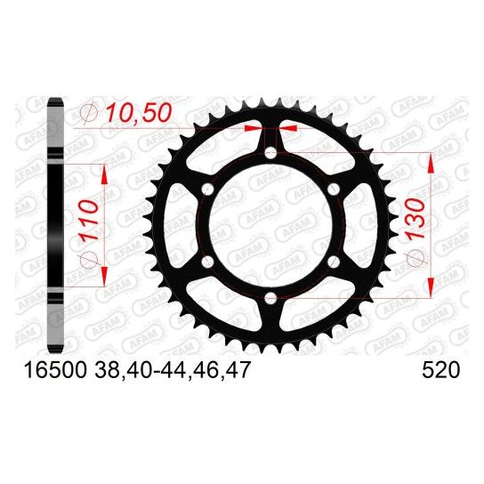 AFAM CREMALHEIRA AO 520 ER5 Ninja 250/300/400 Z300 Z400