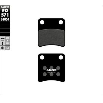 GLAFER SINTER SCOOTER PASTILLAS DE FRENO