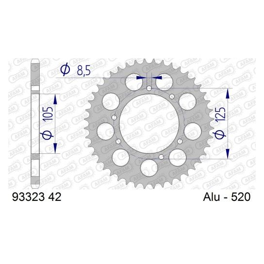 AFAM CREMALHEIRA ALUMINIO 520 GAS GAS 2002