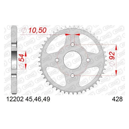 AFAM CREMALHEIRA AO 428 RD 125 SR 125 TZR 125