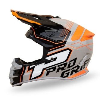 PROGRIP CAPACETE 3080 ADVENTURE CINZA PRETO LARANJA