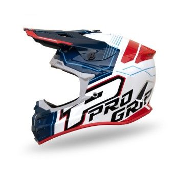 PROGRIP CAPACETE 3080 ADVENTURE BRANCO AZUL VERMELHO