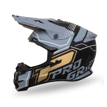 PROGRIP CAPACETE 3080 ADVENTURE PRETO CINZA DOURADO