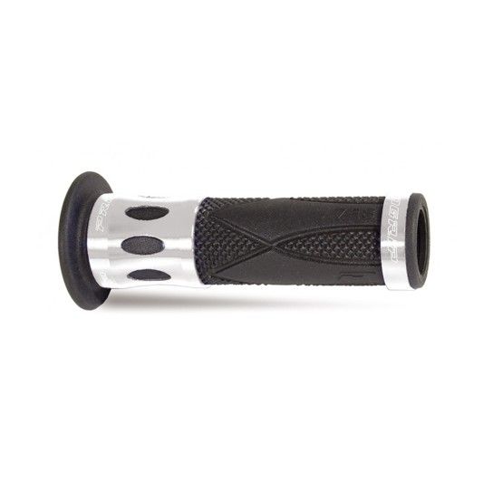 PROGRIP GRIPS 728 ANODISED SILVER OPEN ENDS