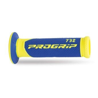 PROGRIP PUNHOS 732 SUPERBIKE AMARELO FLUOR/AZUL