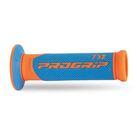 PROGRIP GRIPS 732 SUPERBIKE ORANGE FLUOR/LIGHT BLUE