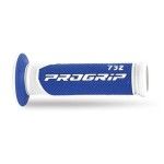 PROGRIP GRIPS 732 SUPERBIKE WHITE/BLUE PROGRIP GRIPS 732 SUPERBIKE WHITE/BLUE