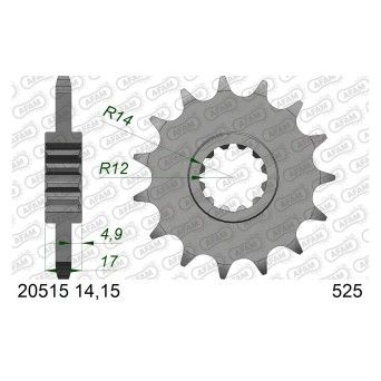 AFAM PINHAO 525 CB 600F 1998-06 CBR 600 1997-98 CBF 600 2004