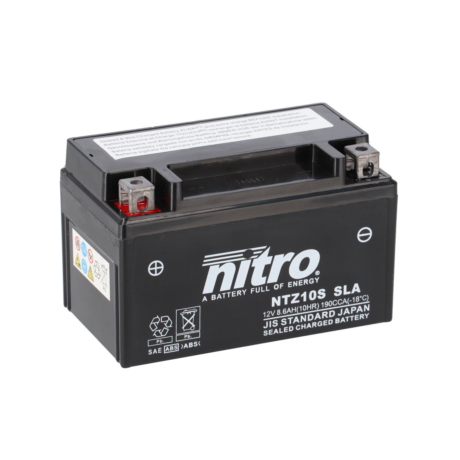 NITRO BATERIA NTZ10S SLA AGM GEL SELADA NITRO BATERIA NTZ10S SLA AGM GEL SELADA