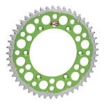 RENTHAL REAR SPROCKET TWINRING GREEN KAWASAKI RENTHAL REAR SPROCKET TWINRING GREEN KAWASAKI