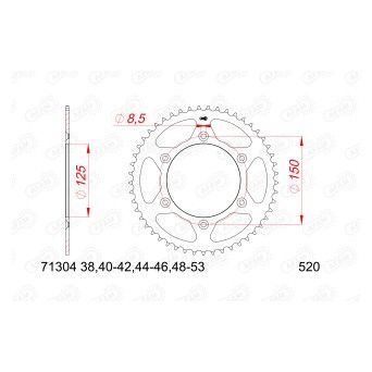 AFAM CREMALHEIRA AO 520 KTM HUSQVARNA GAS GAS CF MOTO 800