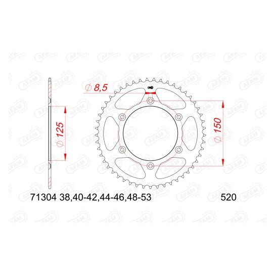 AFAM CREMALHEIRA AO 520 KTM HUSQVARNA GAS GAS CF MOTO 800