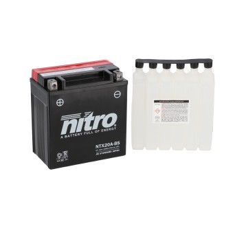 NITRO BATERIA NTX20A-BS AGM COM CARGA ACIDO