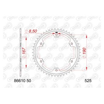 AFAM CREMALHEIRA AO 525 TRIUMPH TIGER 850/900 2022-24